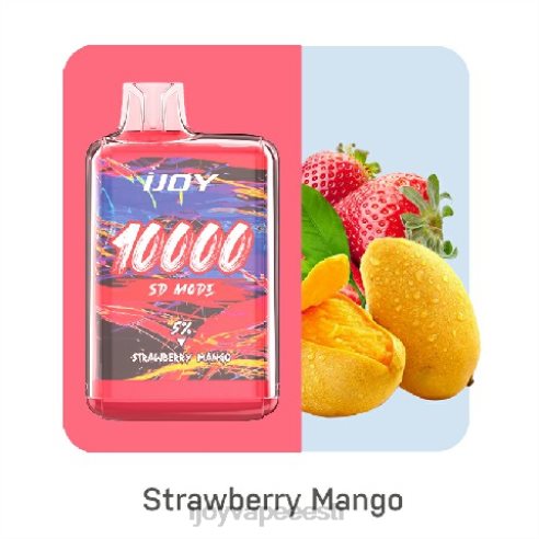 iJOY vape review - iJOY Bar SD10000 ühekordselt kasutatavad 4X48HF172 maasika mango