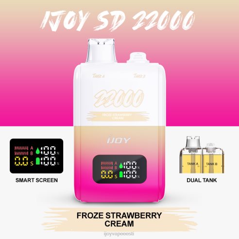 iJOY vape review - iJOY SD 22000 ühekordselt kasutatavad 4X48HF152 külmutatud maasikakreem